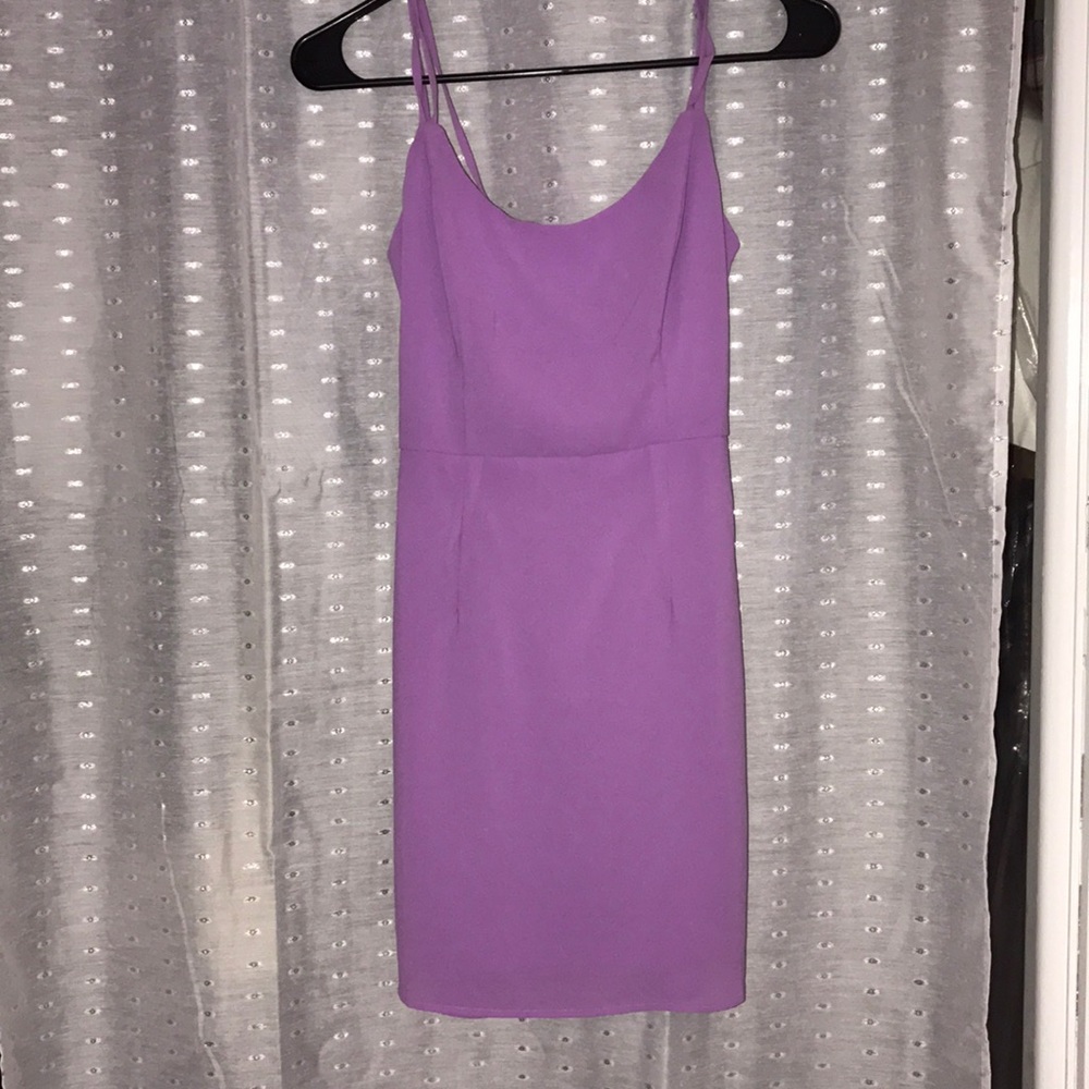 Purple mini dress
